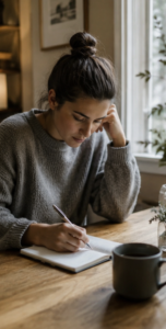 black and white thinking journaling