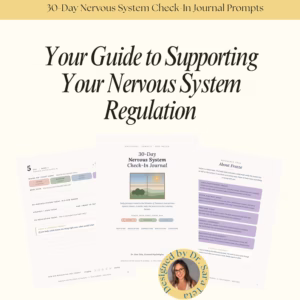 30-Day Nervous System Journal Printable PDF | Adult Mental Wellness Journal | Polyvagal Therapy Workbook