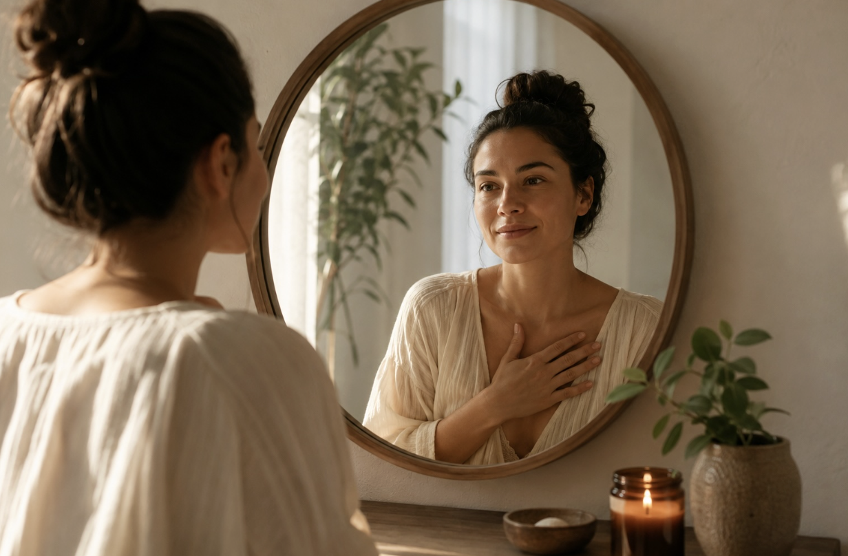 mirror work for self-compassion