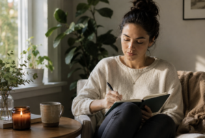 journaling to work on self-compassion