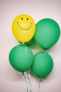 happiness in balloons